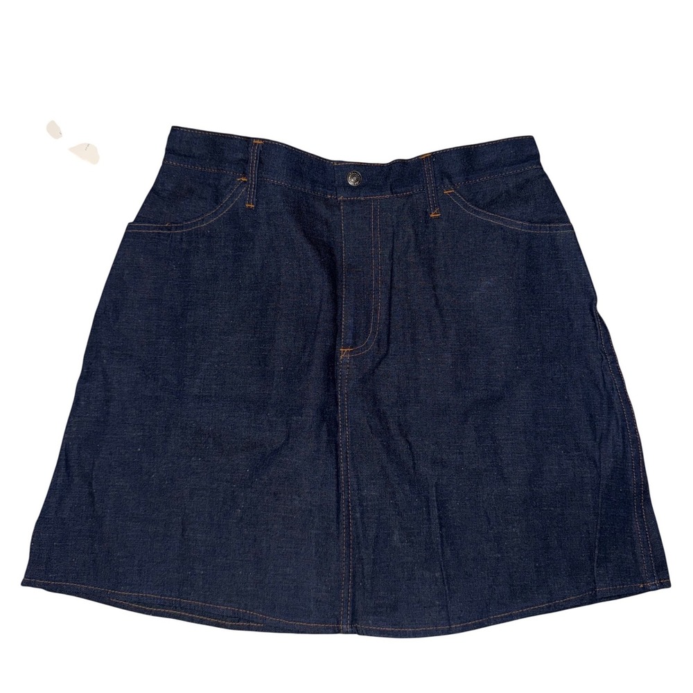 Vintage Levis for Gals Denim Mini Skirt Dark Wash Made in USA NWT Size 16 15/16‎